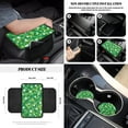 thumbnail image 5 of Xoenoiee St. Patrick's Shamrock Car Front Seat Covers 12Pcs Set with Steering Wheel &Seat Belt Cover Car Trash Can Armrest Cover Air Vent Bag Rear View Mirror Cover Cup Coasters Kychain, 5 of 7