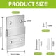 thumbnail image 2 of 10Pair Cleat Hanger Heavy Duty Metal Hanger Photo Rack Art Frame Wall Hardware Z-Barfor Hook Mirror, 2 of 5