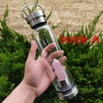 thumbnail image 4 of Natural Reiki Quartz Crystal Glass Water Bottle Tower Wand Point Obelisk Healing, 4 of 18