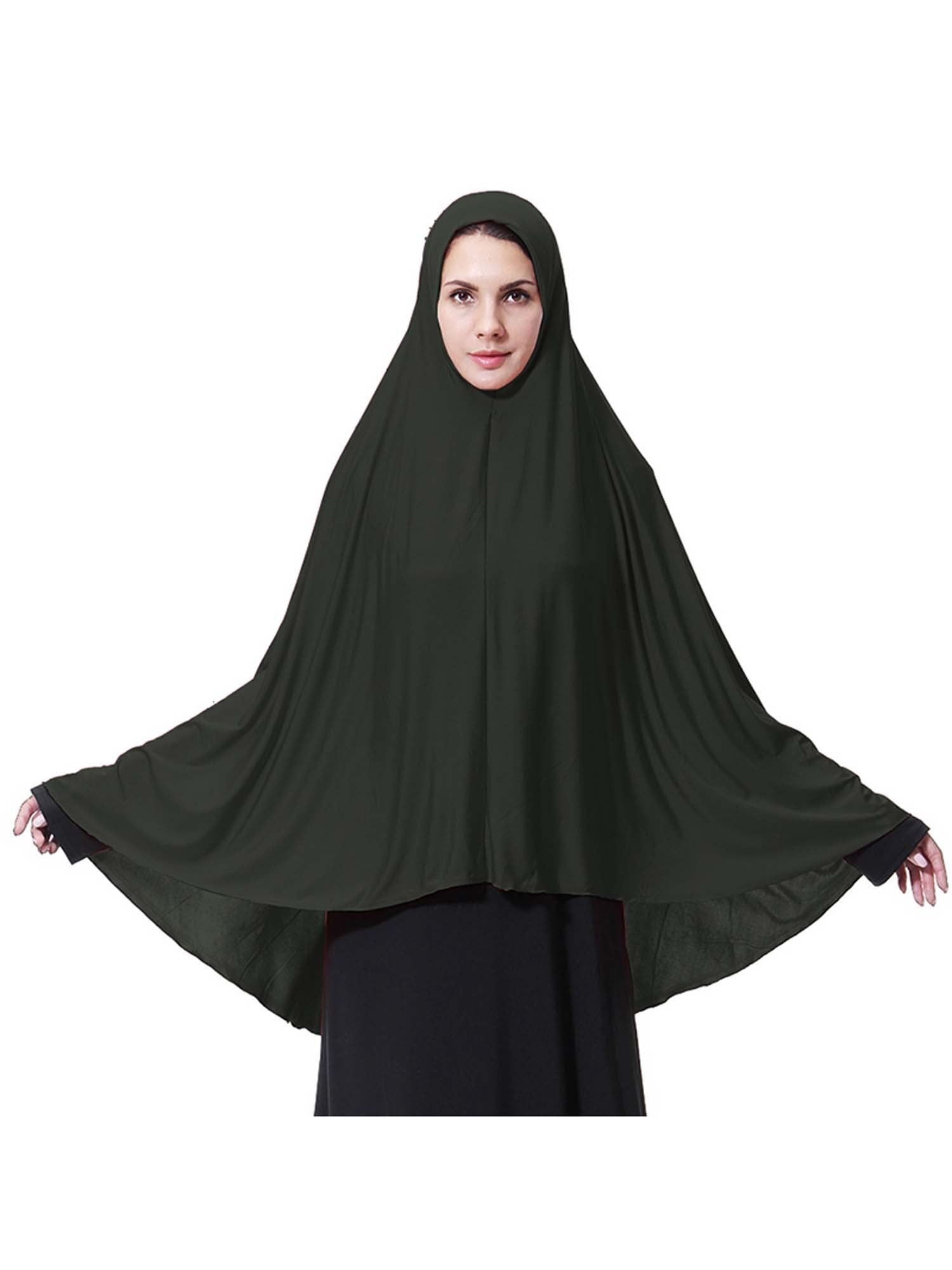 Lallc Arab Muslim Women Prayer Long Hijab Scarf Shawl Overhead Large