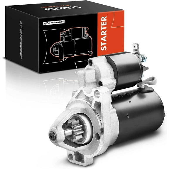 A-Premium Starter Motor Compatible with MG MGB 1968-1980 L4 1.8L, 12V 1.1KW 10 Teeth Clockwise, Replace# 70AB11000EB, 0986020021