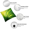 thumbnail image 6 of Acheng Palm Leaves with Lush Branches and Leaves Tropical Jungle Palm Leaves Short Plush Pillowcase Set of 2 White, 6 of 7