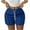 Blue, variant on UAMVSH Sweat Shorts for Women Trendy Ladies Summer Casual Athletic Shorts Comfy Drawstring Elastic Waist Active Lounge Shorts