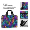 thumbnail image 4 of FORMRS 16" Laptop Bag Carrying Sleeve Case with Handle Travel Shoulder Briefcase, Vibrant Stained Glass Pattern, 4 of 8