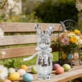thumbnail image 5 of Easter Decorations Disco Ball Bunny, Sparkling Bunny Decor, Mirror Finish Disco Rabbit Ornament for Table, Home & Party, Easter Rabbit Decorations (Yellow), 5 of 6