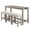 Brown, variant on Duhome 4 Piece Wood Bar Table Set with Power Outlet Industrial Breakfast Table with 3 Padded Stools,Dark Grey
