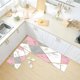 thumbnail image 5 of Alfombrilla de cocina con colores vivos impresa en 3D, patrón personalizado único con diseño ergonómico para su hogar, mármol rosa, superficie antideslizante no tóxica, felpa suave de microfibra,, 5 of 5