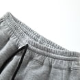 thumbnail image 5 of XAOFW Boys Girls Solid Color Pants Drawstring Elastic Waist With Side Pockets Stretch Knit Sweatpants Kids Back To School Athletic Pants Soft Bottom 4-5 Years, 5 of 9