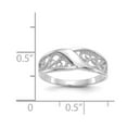 thumbnail image 2 of 14k White Gold Polished Filigree Ring Size 6 Ring for Women - 1.6 Grams, 2 of 2