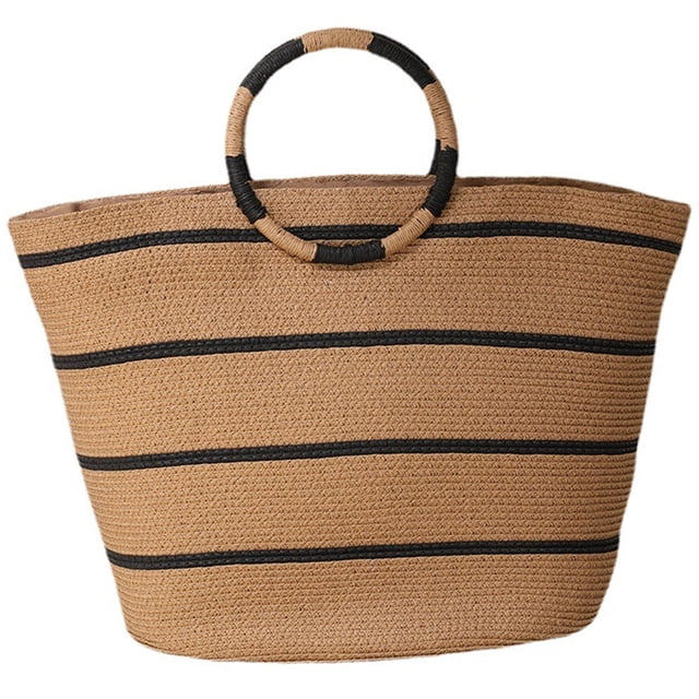 Bolsos de paja para mujer, bolso de paja para verano, bolso de playa, bolso de playa tejido de paja, bolso de mano de paja, bolso de paja