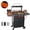 4-Burner, variant on Flintex 4 Burner Propane Gas Grill with Infrared Side Burner, 40,000 BTU, Diamond Grates & Griddle for Outdoor BBQ