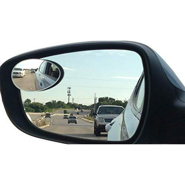 Blind Spot Car Mirrors: Semi Oval Convex Rear View/Side Car Mirror  |Automotive Exterior Accessories | Blindspot Stick On Mirror For Car By  Utopicar