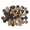 thumbnail image 4 of Brown Buttons, Strong Rigidity Thick Coconut Shell Button Natural Texture  For Clothing Installation For Clothing Replacement, 4 of 8