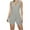 00 # Gray, variant on REORIAFEE Women's Casual 2 Piece Outfits Workout Running Set Vacation Outfits Women Fashion Summer V Neck Sleeveless Casual Comfy Party Shirts Sets Army Green L