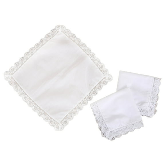 25x25cm Men Women Cotton Handkerchiefs Solid White Hankies Pocket Square Towel Painting Handkerchiefs for Woman