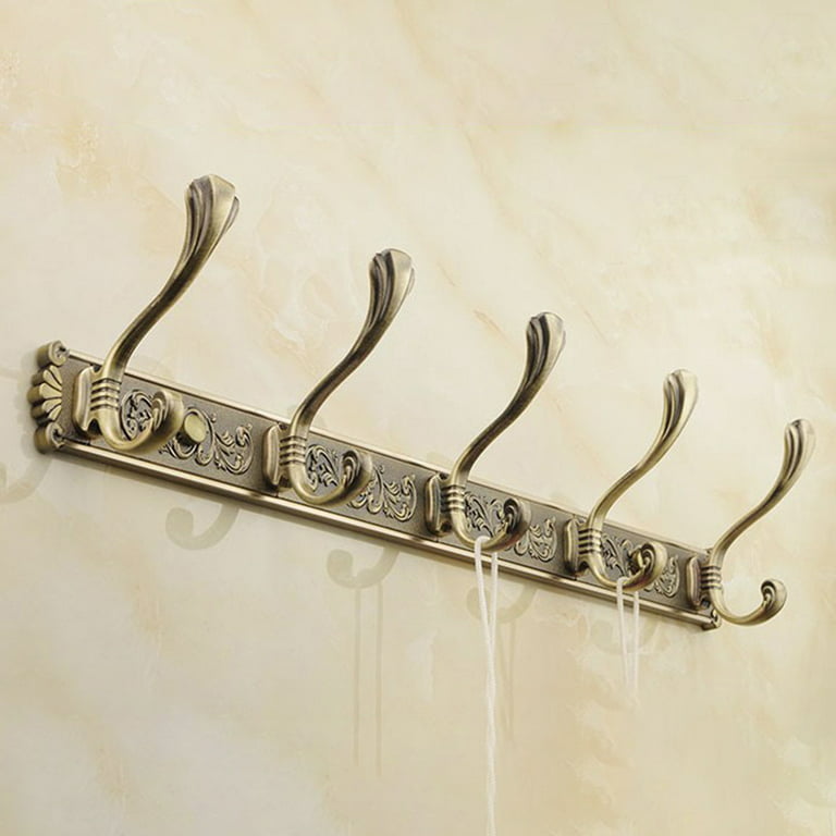 Light luxury metal hook,Modern golden hallway wall hooks, into the doorway  porch key storage clothes hanging wall creative fitting room hanging hook