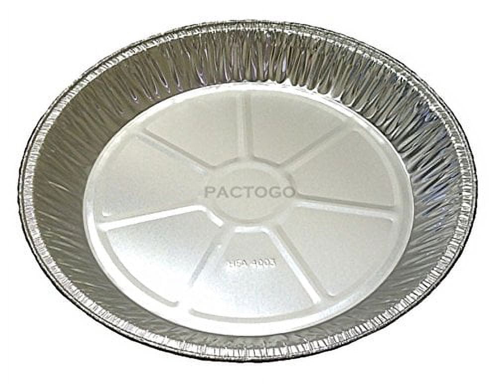 1-Pack 12 Inch Aluminum Pie Pan - Commercial Grade, 1mm Thick, Even Heating