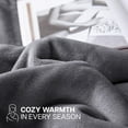 thumbnail image 6 of IR Imperial Rooms Sherpa Bed Blanket Soft Thick & Warm Fluffy Plush Winter Fleece Reversible Lightweight Twin (60x80) Grey, 6 of 8