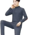 thumbnail image 4 of Dreluolixuan Cotton Underwear for Men Fleece Lined LeggingsTight Hunting Gear Base Layer Cotton Cold Weather Lightweight Camping Top and Bottom Sets, 4 of 6