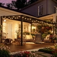 thumbnail image 2 of Leukture 12' x 14' Wall Mounted Lean to Metal Awnings with Sloped Roof Outdoor Patio Gazebo Awning for Backyard Deck White, 2 of 5