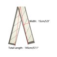 thumbnail image 3 of INSPIRE CHIC Women Fashion Printed Skinny Long Scarves, Retro Satin Silky Neckerchief Ribbon Headband Headscarf 57.1x5.9" Beige Houndstooth, 3 of 6