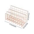 thumbnail image 3 of Btomtd Iron Metal Three Bookshelf Book Stand Desktop File Book Organization And Storage, 3 of 6