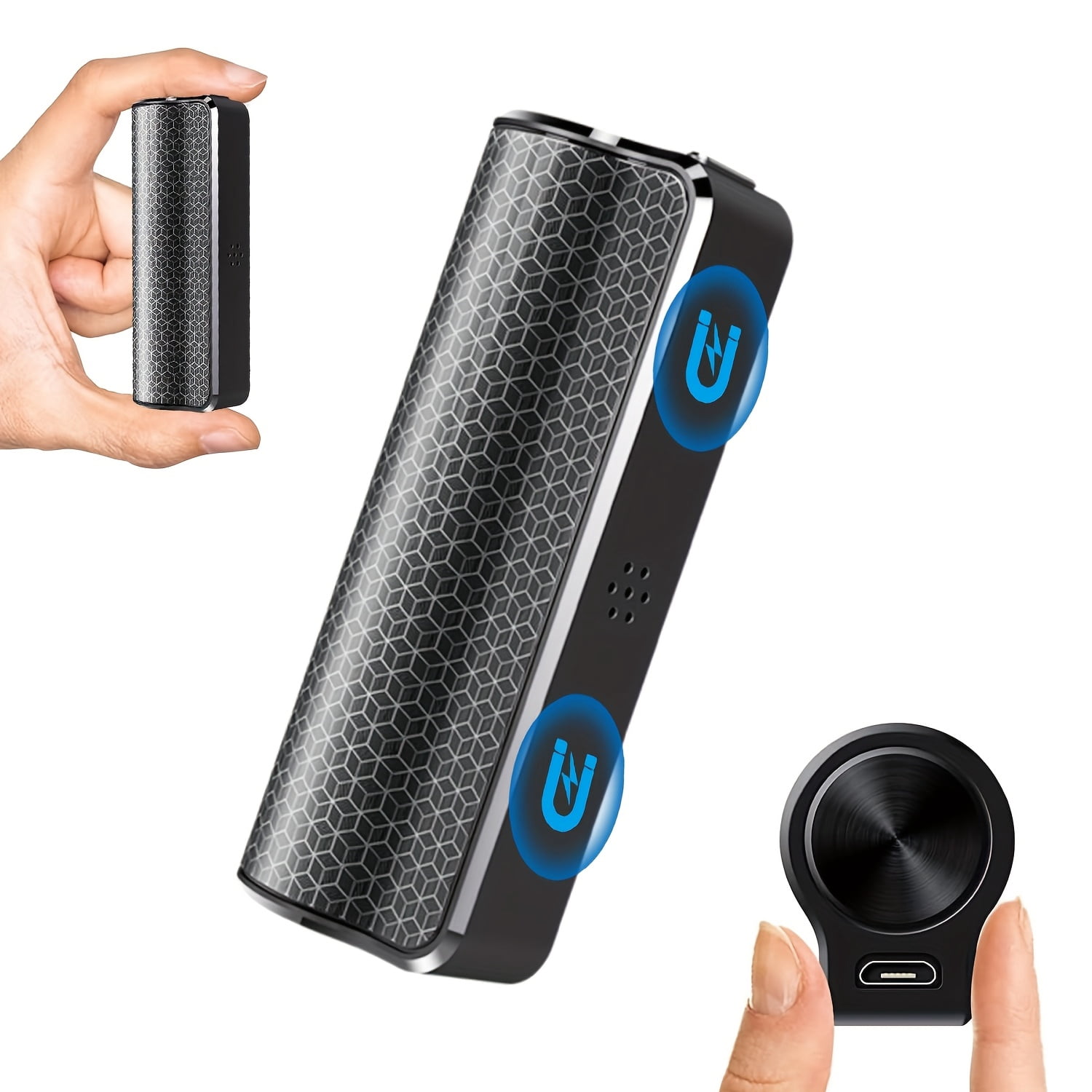 128G AI Noise Reduction Voice Recorder, 35 Days Continuous Recording, 3500mAh Battery, Voice Activated Audio Recorder for Meetings, Interviews, Lectures