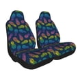 thumbnail image 2 of Pofeuu Retro Bright Pineapple Print Automotive Car Seat Covers Flat Cloth Full Set Seat Covers,Car Seat Covers front seats for Cars Trucks and SUVs-2 PCS, 2 of 9