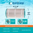 thumbnail image 3 of Hurricane 2 Pack HF9699-01 Advanced Pool and Spa Filter Cartridge Replacement, 3 of 7