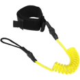 thumbnail image 1 of 4 Feet Ankle Leash Surfing Elastic Coiled Stand Up Paddle Board Leg Rope Surfboard Ankle Leash(yellow), 1 of 5