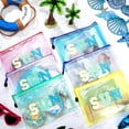 thumbnail image 3 of Bolsa de maquillaje de playa Kacctyen transparente impermeable con cierre, 3 of 7