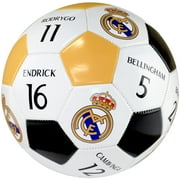 Maccabi Art Official Real Madrid Soccer Ball (2024 Players Name and Number - Mbappe and Endrick)