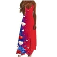 thumbnail image 1 of Vestidos de Verano con Cuello en V para las Mujeres 2025 Imprimir Vestido de Cuello Redondo sin Mangas Vestidos Largos Casuales, Ligeros Y de Moda, 1 of 7