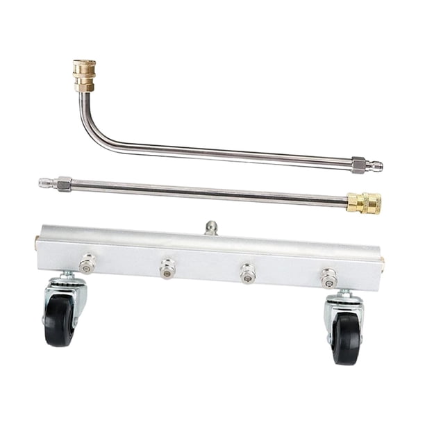 Limpiador de bajos con hidrolavadora y 2 varillas de extensión para lavado de bajos de autos 1 recta 1 curva