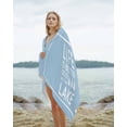 thumbnail image 2 of Blue Beach Towels Oversized Super Absorbent, Mountain Forest Tree Life Is Better at The Lake Lightweight Bath Towel Quick Dry Sets For Bathroom/Pool/Rv Camping/Beach Play/Gym Room/Picnic 31"x62", 2 of 8