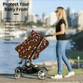 thumbnail image 5 of Haiem Woodland Mushroom with Flowers and Berries Baby Nursing Cover & Nursing Poncho - Multi Use Cover for Baby Car Seat Canopy, Stroller Cover, 360°Full Privacy Breastfeeding Coverage, 5 of 9