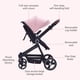 thumbnail image 2 of Historyli Cochecito 2 en 1 reversible con asiento para bebé, capazo plegable con una mano, cómodo cochecito con reclinable y capota extragrande, color rosa, 2 of 8