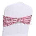 thumbnail image 1 of 10 Uds. Fajas para sillas, bandas elásticas de LICRA con lentejuelas, decoración de lazos decorativos para decoración de fundas para sillas de casa, fiesta de boda, 1 of 5