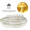 thumbnail image 4 of Tira de luces LED de colores para decoración del hogar, cinta luminosa de diodo de 220V con enchufe europeo, resistente al agua, para exteriores, jardín, 60LED/metro, 5050, 4 of 4