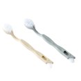 thumbnail image 2 of 2pcs Shoe Polishing Bristle Brush for Household in Beige and Grey, 2 of 6