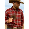 thumbnail image 5 of MARSHAL Genuine Leather RFID Bifold Wallet for Men Western Bull Design Rustic Cowboy Wallet Brown, 5 of 9