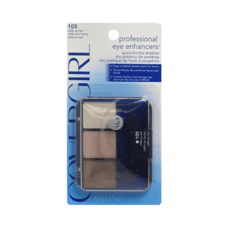CoverGirl Eye Enhancers 3 Kit Eye Shadow, Cafe Au Lait [105], 0.17 oz
