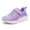 Purple, variant on Gymepic Girls Breathable Mesh Running Shoes Lightweight Athletic Sneakers Non-Slip Kids Sport Shoes