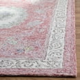 thumbnail image 2 of SAFAVIEH Aubusson Sonam Floral Bordered Wool Runner Rug, Red/Ivory, 2'3" x 8', 2 of 6