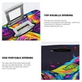 thumbnail image 5 of Daiia Neon Pop Art Pitbull Luggage Cover, Thickened Washable Travel Luggage Covers, Elastic Unique Baggage Covers for 18-20 inch Luggage-Medium, 5 of 9