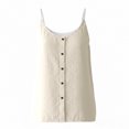 thumbnail image 6 of Uaswgudfs Women's Button Down Spaghetti Strap Tank Tops V Neck Loose Fit Casual Summer Cami Shirts, 6 of 6