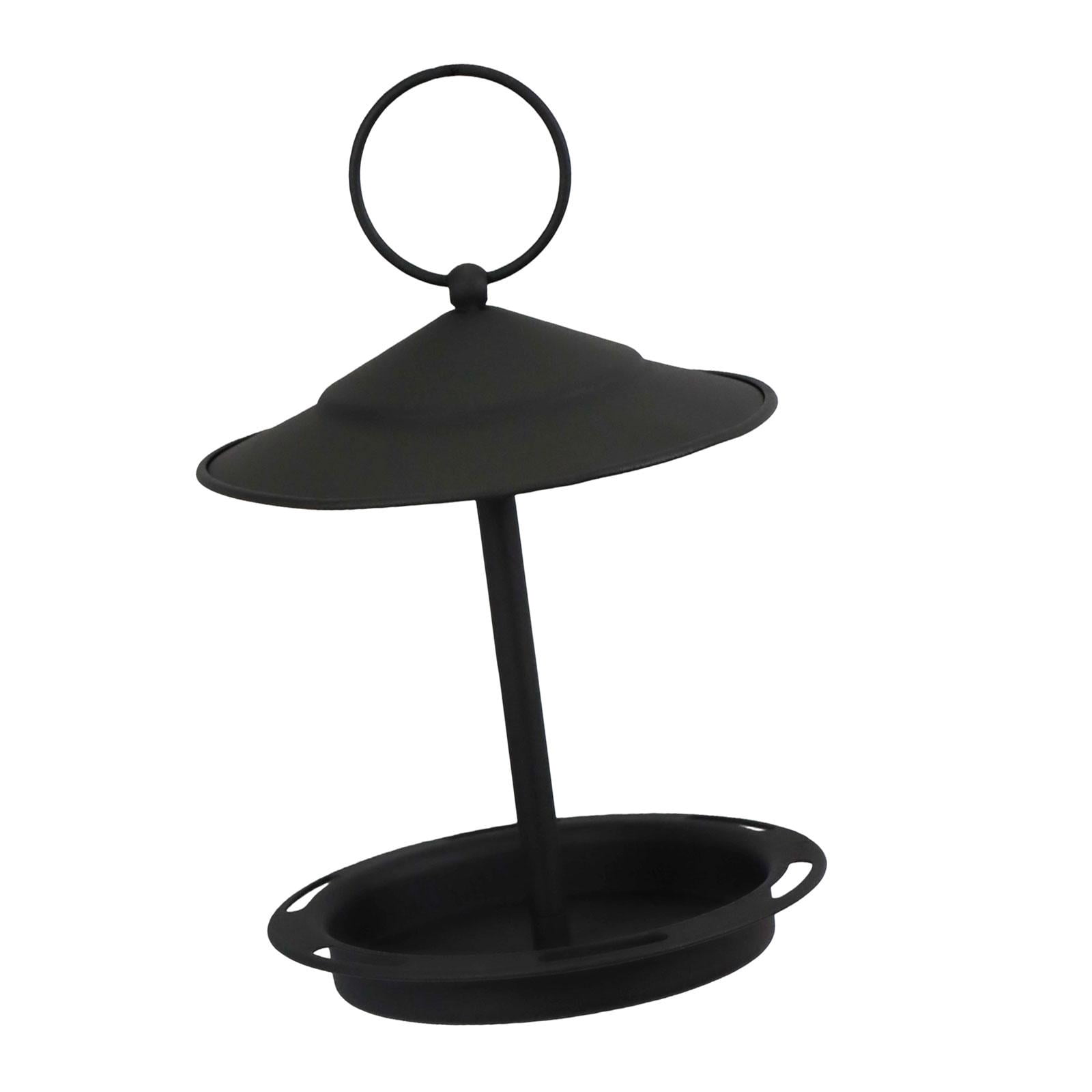 Bvdfgk Hanging Bird Bath Feeding Bowl Sturdy Platform Metal Bird Feeder Yard Parrot