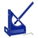 thumbnail image 1 of Transportador Cuadrado de Carpintería Ajustable con Guía de Marcado Rápido de 180 Grados - Regla de Trazado de Aluminio de Semicírculo Azul, 1 of 7
