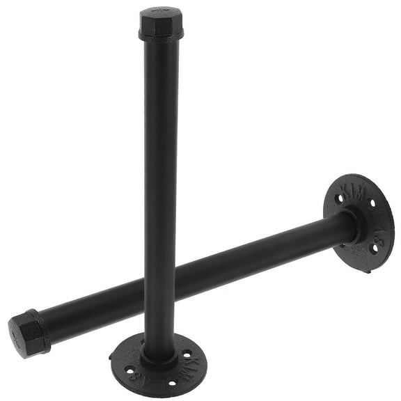 unbranded  2 Pcs Water Pipe Support Wall Brackets Storage Shelves Heavy Duty Shelving Shelf Black