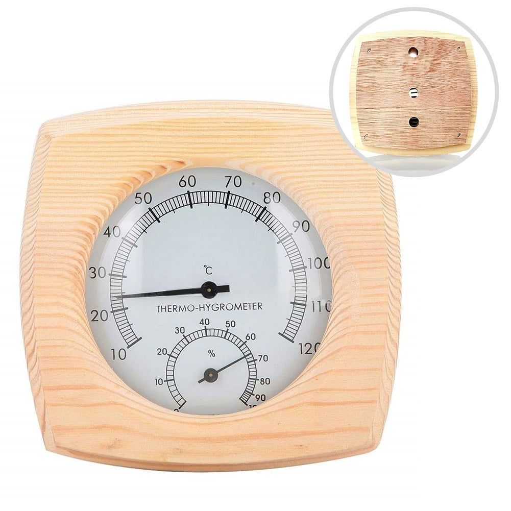 Ana Wooden Sauna Humidity Thermometer Sauna Temperature Resistant Accessories